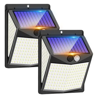 Outdoor Solar Lights, LED Solar Security Lights and Modes Motion Sensor Wide Angle Solar Powered