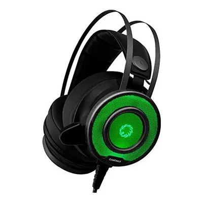 GameMax G200 Gaming Headset & Mic, RGB LED Lighting, 50mm Driver, Noise Cancellation, Self - Adj