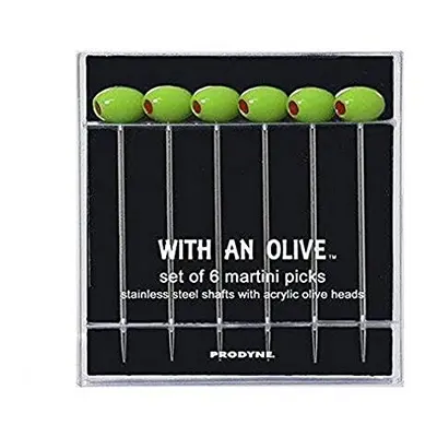 Prodyne Cocktail Picks, Set of 6, Green