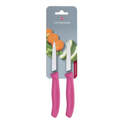 Victorinox Pointed Tip Paring Knife 8cm Pink (Pack of 2)