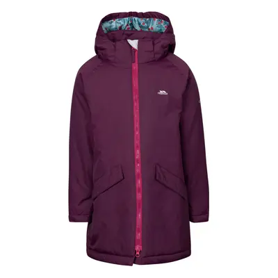 (7-8 Years, Potent Purple) Trespass Girl's Waterproof Jacket Hooded Observe