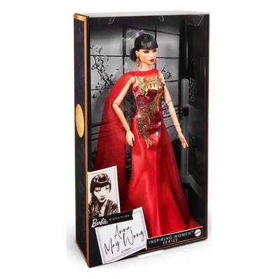 Barbie Inspiring Women Doll Anna May Wong Collectible Dressed in Red