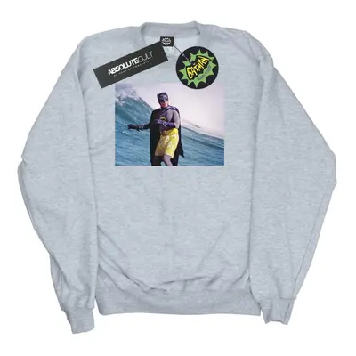 (3XL, Sports Grey) DC Comics Mens Batman TV Series Surfing Still Sweatshirt