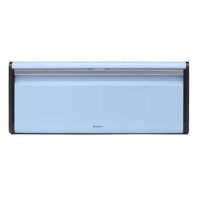 Brabantia Rectangular Fall Front Bread Box (Dreamy Blue) Large Front Opening Flat Top Bread Stor