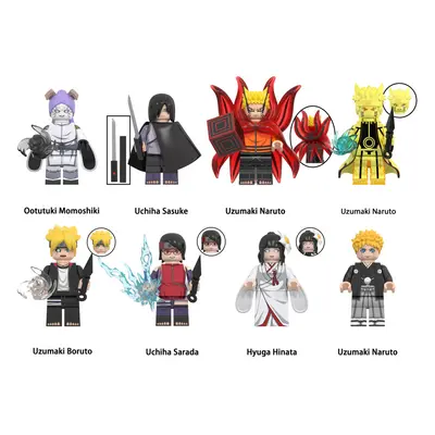 (8PCS-U) Naruto Minifigures Kid's Toys Fit Lego