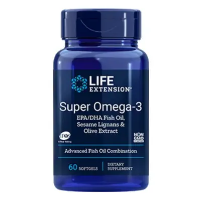 Life Extension SUPER OMEGA EPA/DHA FISH OIL WITH SESAME LIGNAN & OLIVE EXTRACT X SOFTGELS