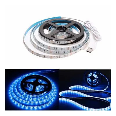 (Blue) 3M LED Flexible Strip Light SMD Cigarette Charger Cars Trucks Dashboards Decor DC24V