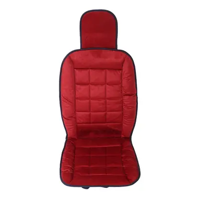 (Red) Head Cap Style Front Car Plush Seat Cushion Comfortable Cover Pad Universal