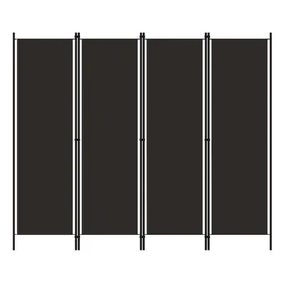 vidaXL 4-Panel Room Divider Brown 200x180 cm