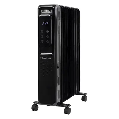 Russell Hobbs Fin Oil Filled Radiator With Remote Control 2500W - Black