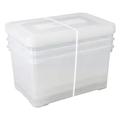 (3x50L) Curver Storage Boxes Set Handy Transparent Household Storage Container Case