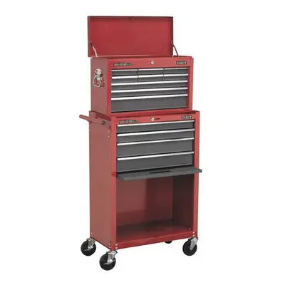 Sealey AP22513BB Drawer Topchest & Rollcab Combination with Ball Bearing Runners - Red/Grey