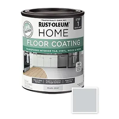 RustOleum Floor Coating Base Coat Pearl Gray Quart