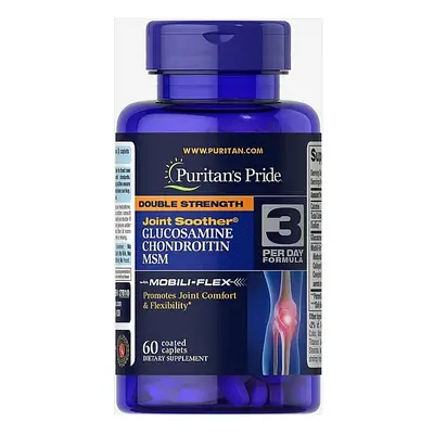 (240 caps) Puritan's Pride,Double Strength Glucosamine Chondroitin&MSM