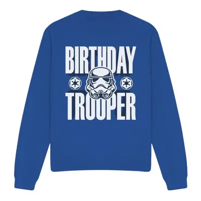 (S, Royal Blue) Star Wars Unisex Adult Birthday Troopers Sweatshirt