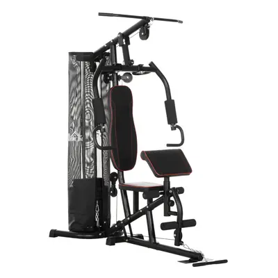 HOMCOM Multi Gym Fitness Equipment Exercise Machine with 45Kg Weight Stack