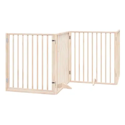 (natural, x x cm/ pcs) vidaXL Dog Gate with Door Foldable Dog Fence Pet Gate Pet Barrier Poplar 