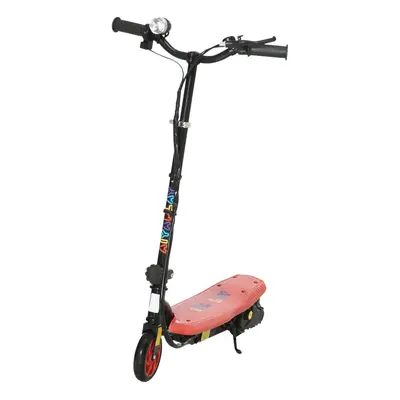 HOMCOM Folding Electric Scooter w/ LED Headlight, for Ages Years - Red