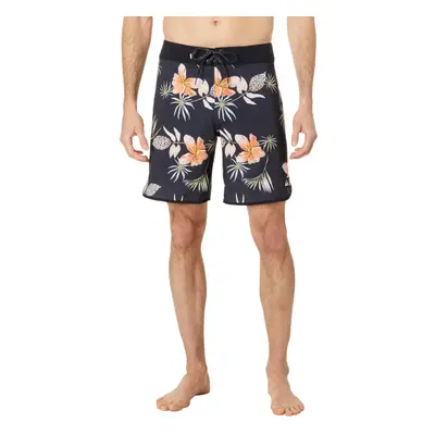 Quiksilver Highlite Scallop 19"" Boardshorts Black Tropical Floral