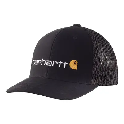 Carhartt Men's Mesh Back Signature Graphic Cap Black Small/Medium