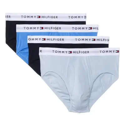 Tommy Hilfiger Men's Cotton Classics 4-Pack Brief Navy Breezy Bl