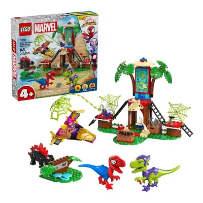 Lego Marvel Spidey And Gobby's Raptor Battle At Tree