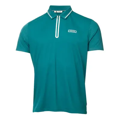 (L, Sea Green) Calvin Klein Mens Belmont Moisture Wicking Technical Golf Polo Shirt