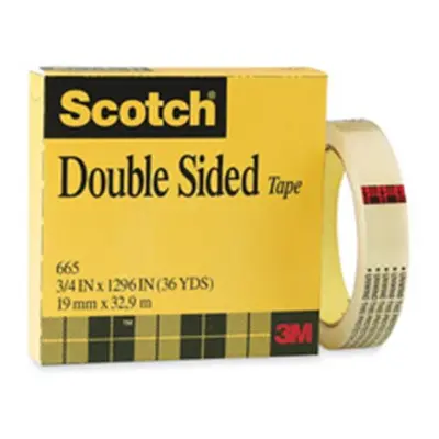 3M Double-sided Tape- 1in.Core- .50in.x900in.- Clear