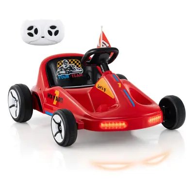 Kids Electric Go Kart 12V Ride on Car with Remote & Speeds-Red