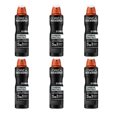 Loreal Men Expert Carbon Protect Anti-Perspirant Deo - 250ml (Pack of 6)