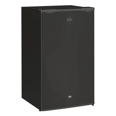 HOMCOM 91L Freestanding Under Counter Fridge with Lock Black