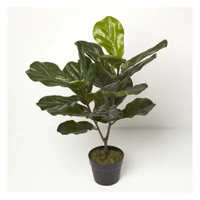 Homescapes Artificial Fiddle Leaf Fig Tree in Pot, cm Tall