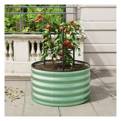 Raised Garden Bed Round Bottomless Galvanized Raised Planter Box kit Metal Raised Garden Bed for