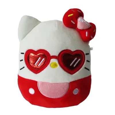 Squishmallow Official Kellytoy Plush 6.5 Inch Squishy Stuffed Toy Animal (Heart Sunglasses Hello