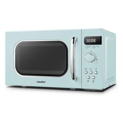 COMFEE' Retro Style 800w 20L Microwave Oven with Auto Menus, Cooking Power Levels, and Express C