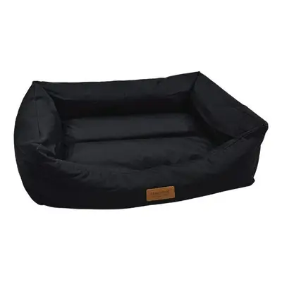 (Medium - x cm, Black) HugglePets Water-Proof Dog Lounger Bed