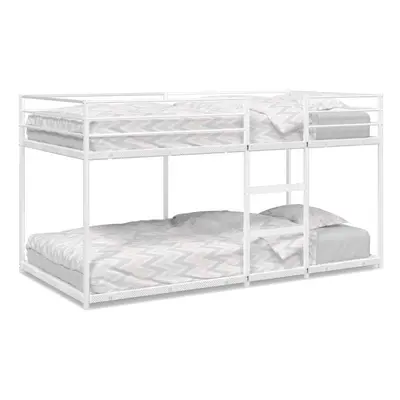 (80 x cm) vidaXL Bunk Bed without Mattress Bed Frame Loft Bed Home Bedstead White Steel