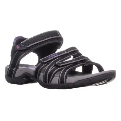 Teva Tirra Velcro Sport Sandals, Black/Grey, UK