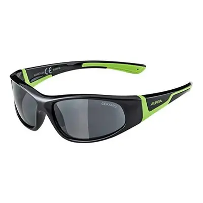 ALPINA Unisex-Youth, FLEXXY JUNIOR, sports glasses, black-green / black, one size