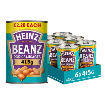 Heinz Baked Beans Rich Tomato Sauce Pork Sausages 415g ( pack of )