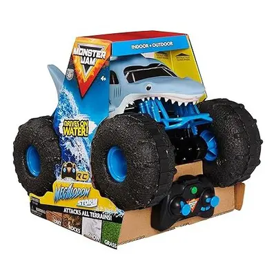 Official Megalodon STORM All-Terrain Remote Control Monster Truck, 1:15 Scale, Grey