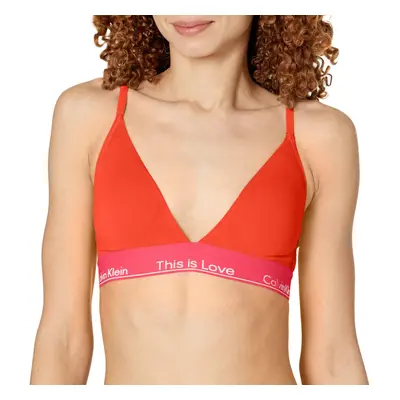 Calvin Klein Women's This is Love Lightly Lined Triangle Bra Cherry T