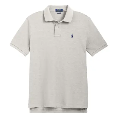 Polo Ralph Lauren Classic Fit Mesh Pony Logo Polo Shirt (M BasicGrey)