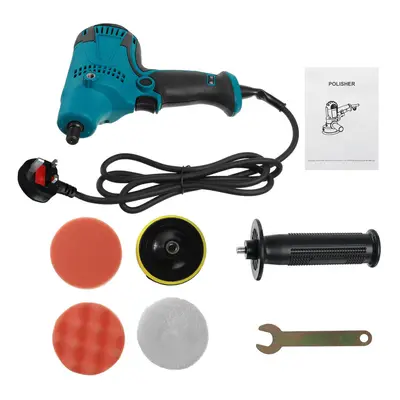 (Advanced Version, UK Plug) 600W Inch Car Polisher Speed Regulated Multifunctional Electric Poli