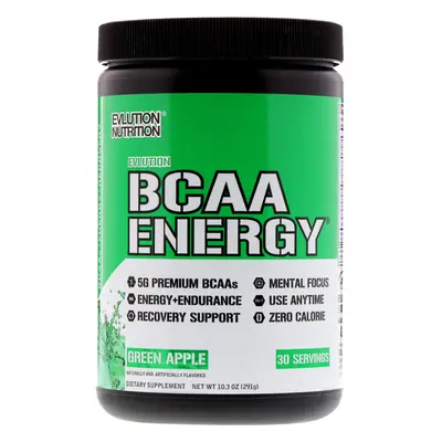 EVLution Nutrition, BCAA ENERGY, Green Apple , 10.26 oz (291 g)