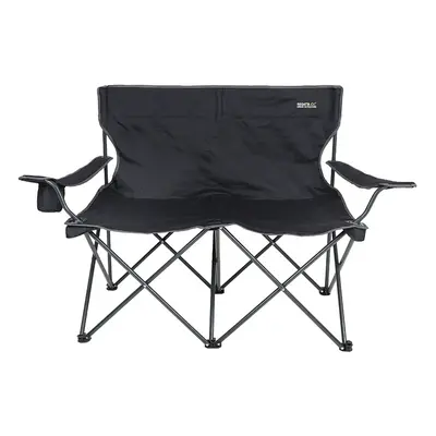 (One Size, Black/Grey) Regatta Isla Logo Travel Person Camping Chair