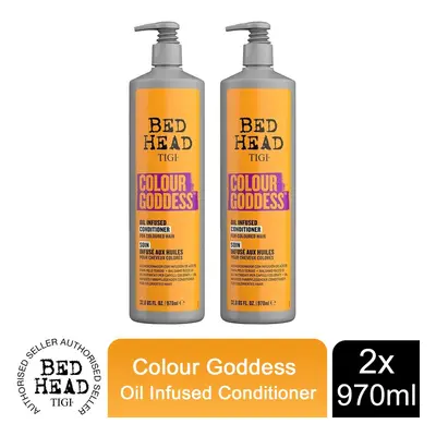 Bed Head Colour Goddess Conditioner for Coloured Hair 970ml, Pack