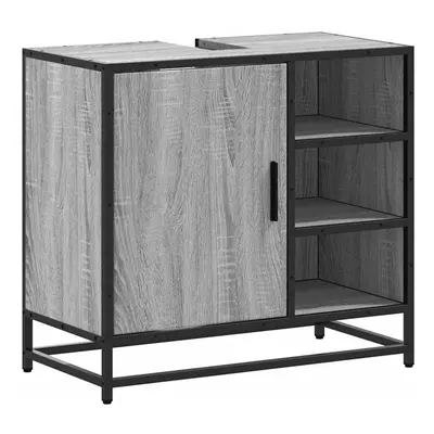 (grey sonoma) vidaXL Bathroom Sink Cabinet Sink Storage Cupboard Sideboard Engineered Wood