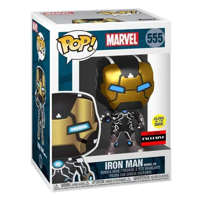 Funko Pop! Marvel 80th Anniversary - Iron Man Model Bobble-Head (Glow in the Dark)