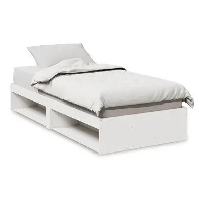 (white, x cm) vidaXL Day Bed with Mattress Bedroom Sofa Bed Couch Guest Bed Solid Wood Pine